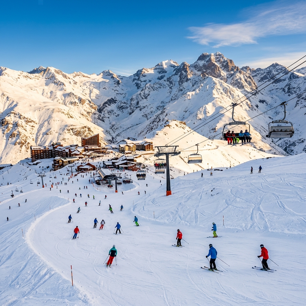 Tour privado a centros de ski Valle Nevado, Farellones y El Colorado desde Santiago de Chile